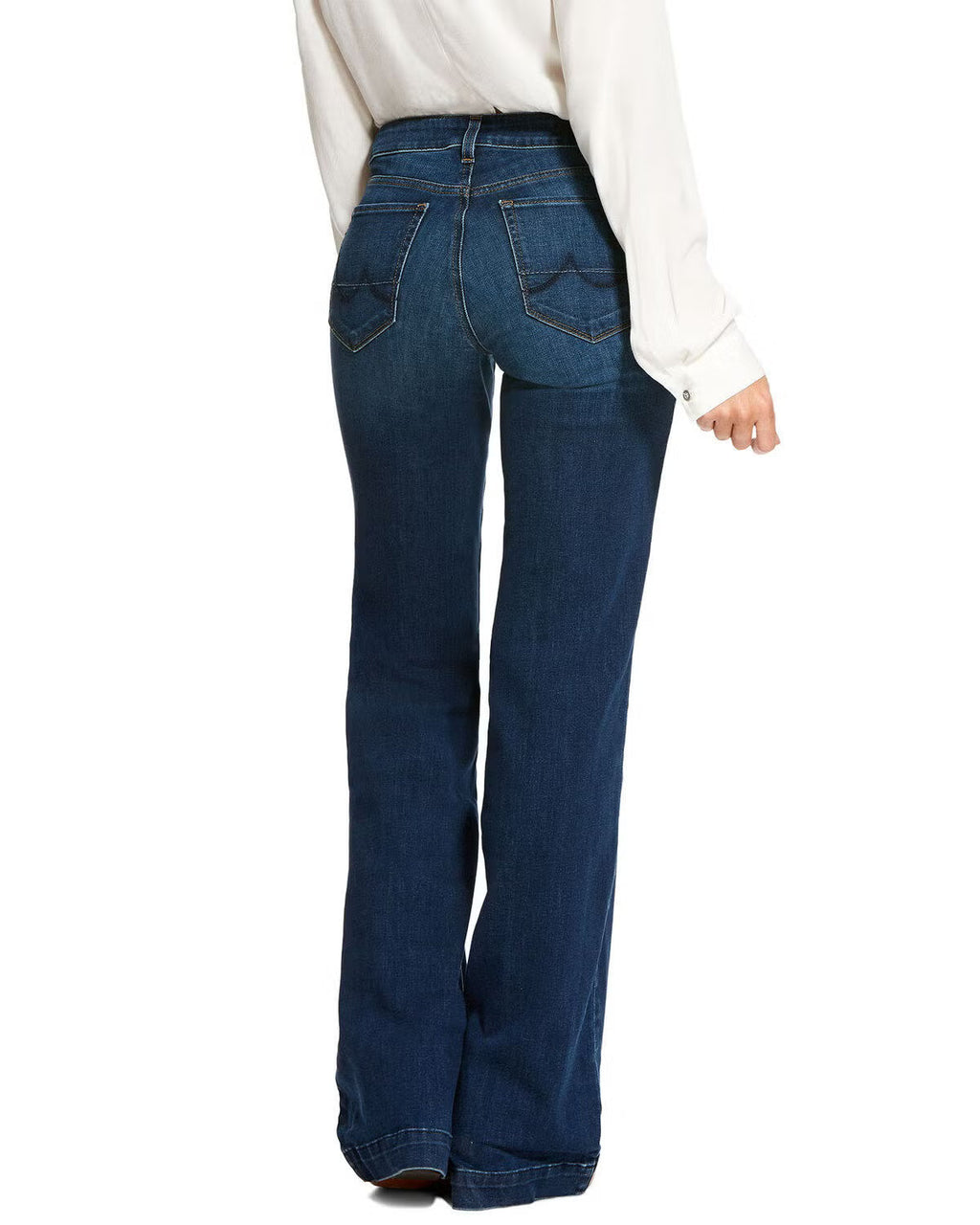 Mid Rise Dark Wash Stretch Bootcut Denim Jeans